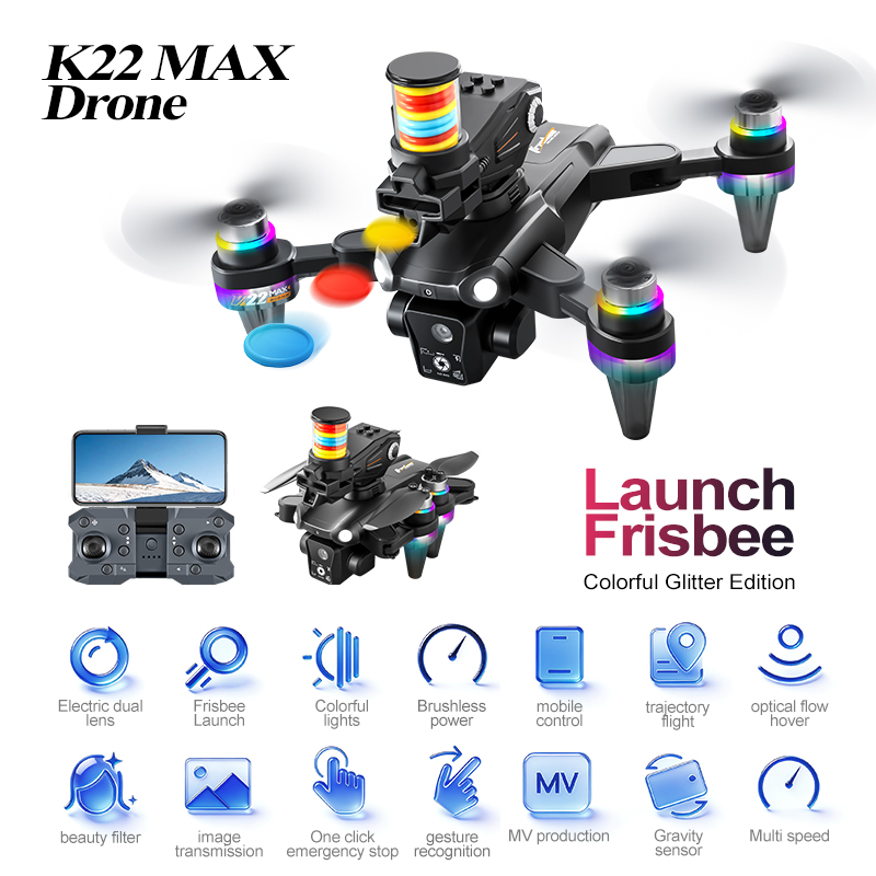 JCMO K22 MAX Frisbee Launch Dr - Drone Camera 4K recensie en prijs